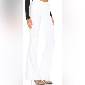Frame 27 Le High Flare White Jeans zip fly great pre owned condition